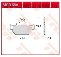 Set placute frana TRW MCB550 - Suzuki GZ Marauder 125-250 - RM 125-250-500 - VL Intruder 125-250 - LS 650 Savage